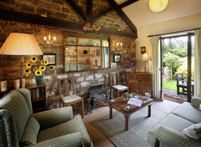 The lounge in Harebell Cottage