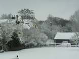 The Farm in the Forest of Dean covered in snow 
